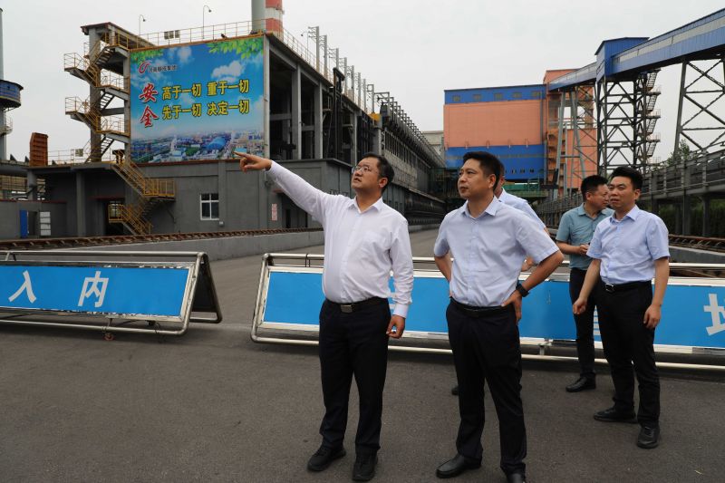 建行安阳分行行长邵岗一行到必发365集团考察调研